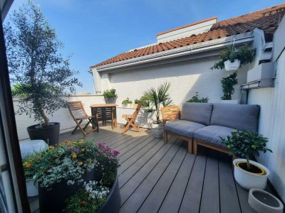 Wohnen auf hochwertigem Niveau: 3-ZKB mit uneinsehbarer Dachterrasse & Loft-Charakter