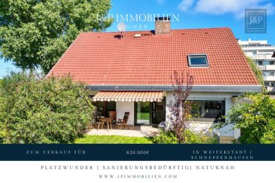 Renovierungsbedürftiges Einfamilienhaus mit 200 m² Wohnfläche, großem Garten & Feldrandlage