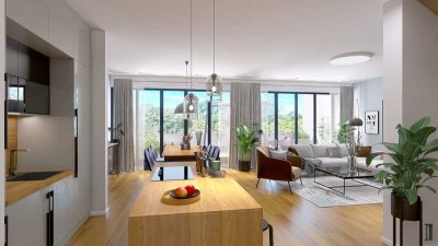 Wunderschönes Penthaus, kernsaniert mit 2 großen Dachterrassen direkt am Lech