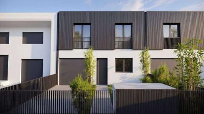 Lichtdurchflutetes Neubau-Reihenhaus mit Garten