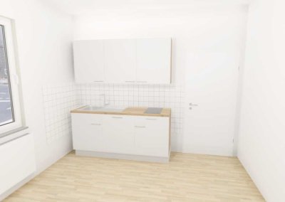 Komplett renovierte 2 Zimmer-Wohnung in Duissern