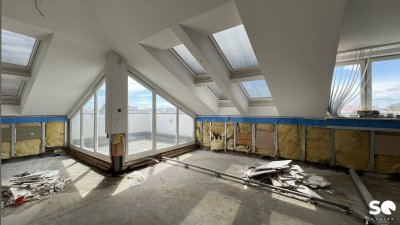 # SQ - ENTKERNTE 3 ZIMMER DACHGESCHOSSWOHNUNG MIT WEITBLICK UND TERRASSE - NÄHE MILLENIUM TOWER - 1200 WIEN