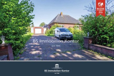 ***Reserviert*** Groß Midlum! Gepflegter, renovierter Bungalow mit Terrasse, Garage und großer Garte
