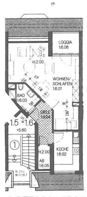 Großraumappartment in Leverkusen-Quettingen zu vermieten