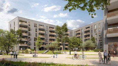 Modern, hell, funktional – 3 Zimmer mit zwei Bädern und Weitblick