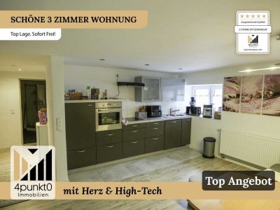 Helle 3-Zimmer-Wohnung mit offener Wohnküche