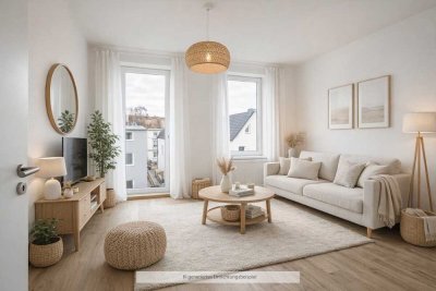 Sonnige 2 Zimmer mit neuer Einbauküche  und Balkon * citynah * frisch renoviert!