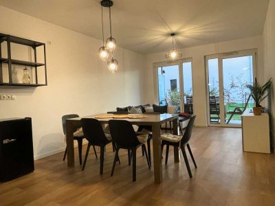 Gemütlich, modern möbilierte Neubau Wohnung mit Garten und Einbauküche in Wesseling