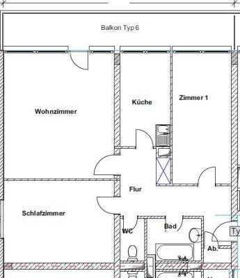 Ansprechende und gepflegte 3-Zimmer-Wohnung mit Balkon in Stutensee