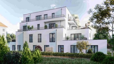 Modernes Apartment im Dachgeschoss mit Westbalkon