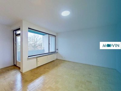 **Große 1-Zimmer-Wohnung mit BALKON, BADEWANNE und EBK**