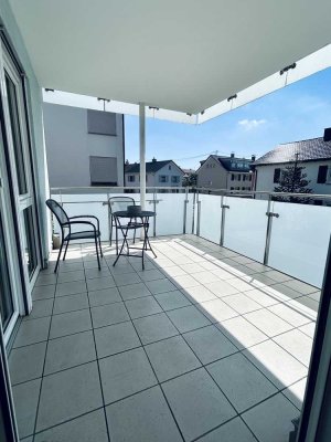 Zentrale 3-Zimmer-Wohnung mit gehobener Innenausstattung mit Balkon und EBK in Weil am Rhein