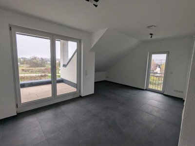 Neubau: 2-Raum-DG-Wohnung in Aschaffenburg-Schweinheim in ruhiger Wohnlage