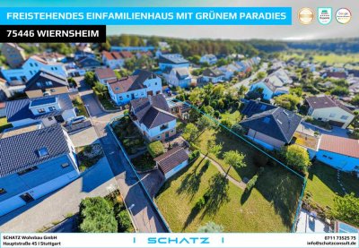 Freistehendes Einfamilienhaus mit idyllischem Grundstück I Solarthermie, Freisitz, Außenkamin