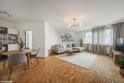 81 m² voller Licht &amp; Möglichkeiten | 3 Zimmer | Neue Küche | 6. Liftstock | Nähe Donau