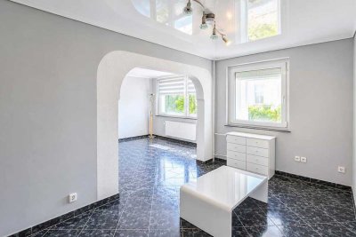 Wohnung wie ein Reihenhaus –lichtdurchflutetes Wohnen mit eigenem Garten- Erbbaurecht