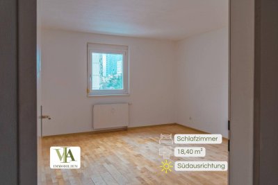 Südseitig gelegene 3-Zimmer-Wohnung mit verglastem Balkon 10 m² und TG-Abstellplatz in Rum