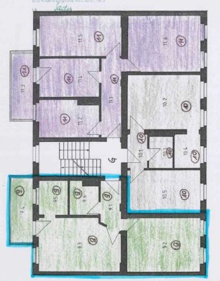 Zentrumsnah gelegene 2- Zimmer Wohnung mit Balkon zu vermieten