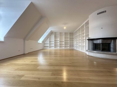 Exklusives Dachgeschoss mit 6 Zimmern, 2 Terrassen &amp; Wellnessbereich |als WG oder Büro nutzbar
