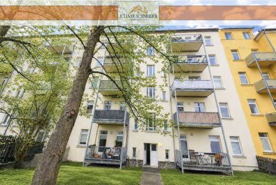 Charmante Altbauwohnung mit sonnigem Balkon & Weitblick – vermietete Kapitalanlage in Leipzig