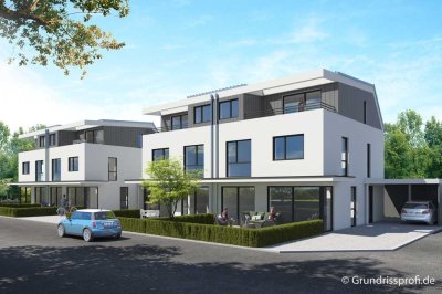 Exklusive Doppelhaushälfte mit Dachterrasse + ELW in beliebter Lage von Freiburg St. Georgen