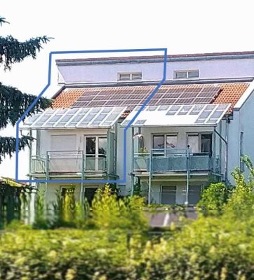 Traumhafte Maisonette-DG-Wohnung (3 1/2 Zi.) in exquisiter, ruhiger Wohngegend im Grünen. KA-Rüppurr