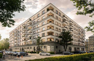 Erstbezug: neubau 2,5-Zr.-Wohnung mit EBK und Balkone zum privaten Innenhof (also in English)