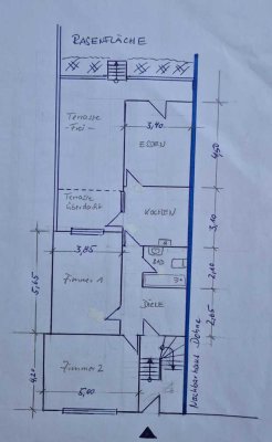 3 Zimmer Altbau-Wohnung mit Balkon und Gartenmitbenutzung in Mülheim Mitte, Nähe Ruhr