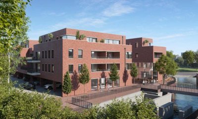 Erdgeschosswohnung mit Garten im "Haus Wassermühle" an der Aa und vor den Toren der Innenstadt.