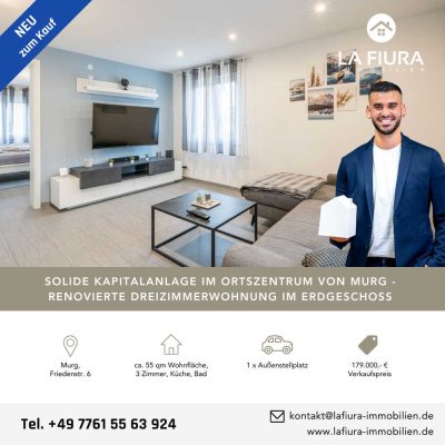 Top Erdgeschosswohnung inkl. Stellplatz im Zentrum von Murg zu verkaufen