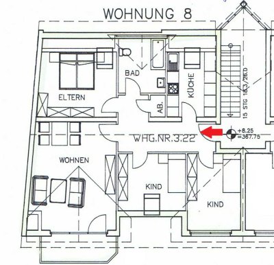 Stadtzentrale Familienwohnung