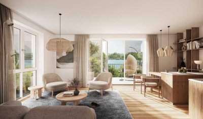 SEEQUARTIER EUTIN - Staffelgeschoss-Neubauwohnung, 3 Zimmer , ca. 76 m², 2 Dachterrassen, TG-Platz