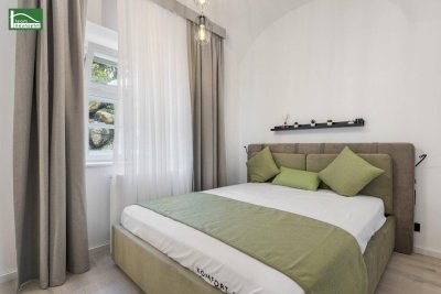 Altbau-Charme im „Freihof“ in begehrter Lage inkl. Küche - stilvolle Sanierung (auf Baurecht)