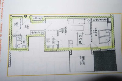Helle 2-Zimmer Wohnung mit Terrasse in Wasserburg am Inn
