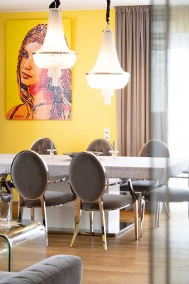 Wunderschöne vollmobilierte Luxus Penthouse Wohnung mit Balkon