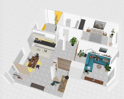 ERDGESCHOSS-LOFT MIT GROßER TERRASSE