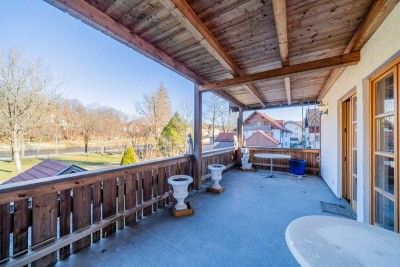 Bad Tölz | Dein Haus am Fluß - unverbaute Lage - 1. Reihe an der Isar - freistehend