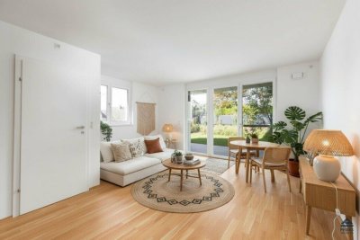 GARTEN-OASE: stylische 2-Zimmer-Wohnung mit Garten/ Terrasse, in Itzling