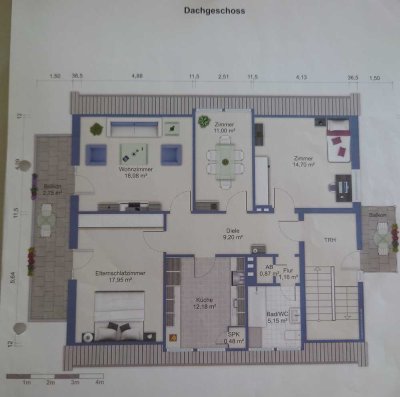 4-Zimmer-DG-Wohnung mit Balkon in Bad Breisig