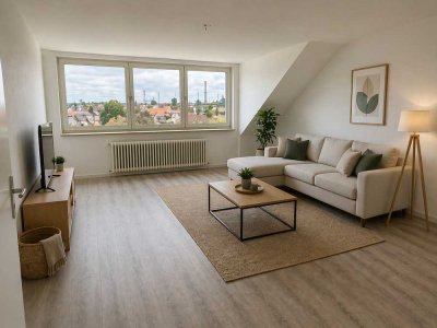 Modern möblierte 3,5-Zimmer-Dachgeschosswohnung in Duisburg-Wanheim