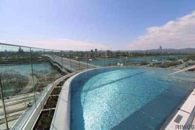 **DANUBEFLATS mit XXL Freifläche Richtung Innenstadt** 2 oder 3 Zimmer möglich