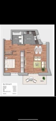 Stilvolle, neuwertige 2-Zimmer-Wohnung mit Balkon Richtung Heidelbergerschloss