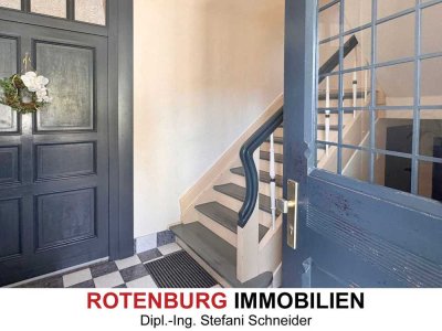 Geräumige DG-Wohnung mit eigenem Gartenanteil in Altbauvilla mitten in Rotenburg