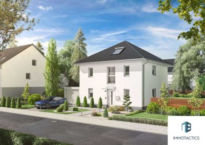 Effizient wohnen: Neubau-Stadtvilla nach KfW-QNG-40 Plus in Sprendlingen