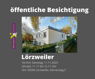 Bezugsfreies Generationenhaus: 5 Zimmer Bungalow plus 2 Zimmer - ELW in ruhiger Lage von Lörzweiler