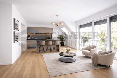 Exklusive Neubau-Maisonette mit Blick ins Grüne und zwei Balkonen in Baden-Baden!