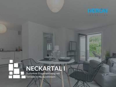 NECKARTAL I - Neuwertige Souterrain-Wohnung mit Terrasse und Außenstellplatz in Neckarzimmern