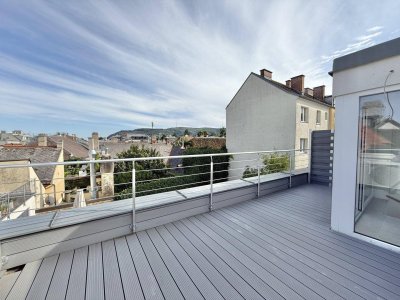 TOP AUSBLICK - Klosterneuburg - ca. 77m² gew. NFL - 3 Zimmer - ca. 17m² Terrasse - Einbauküche - Top Ausstattung