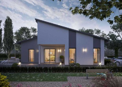 Stylischer Bungalow - jetzt die Miete ins eigene Haus stecken !! inkl. Grundstück !!