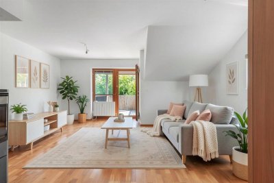 Dachgeschosswohnung in Haiming mit 2 Terrassen, TG+ gr. Keller